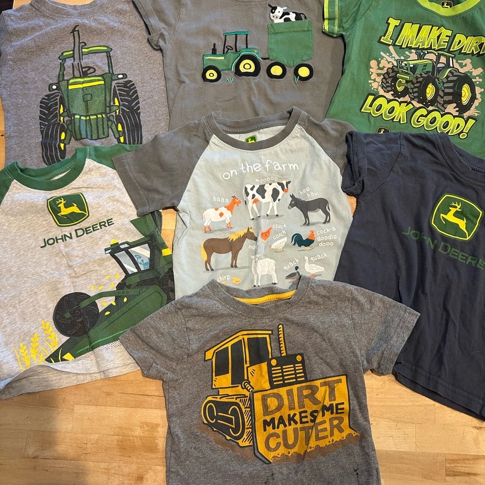 John Deere Kids T-Shirt Collection - Green, Gray, Yellow